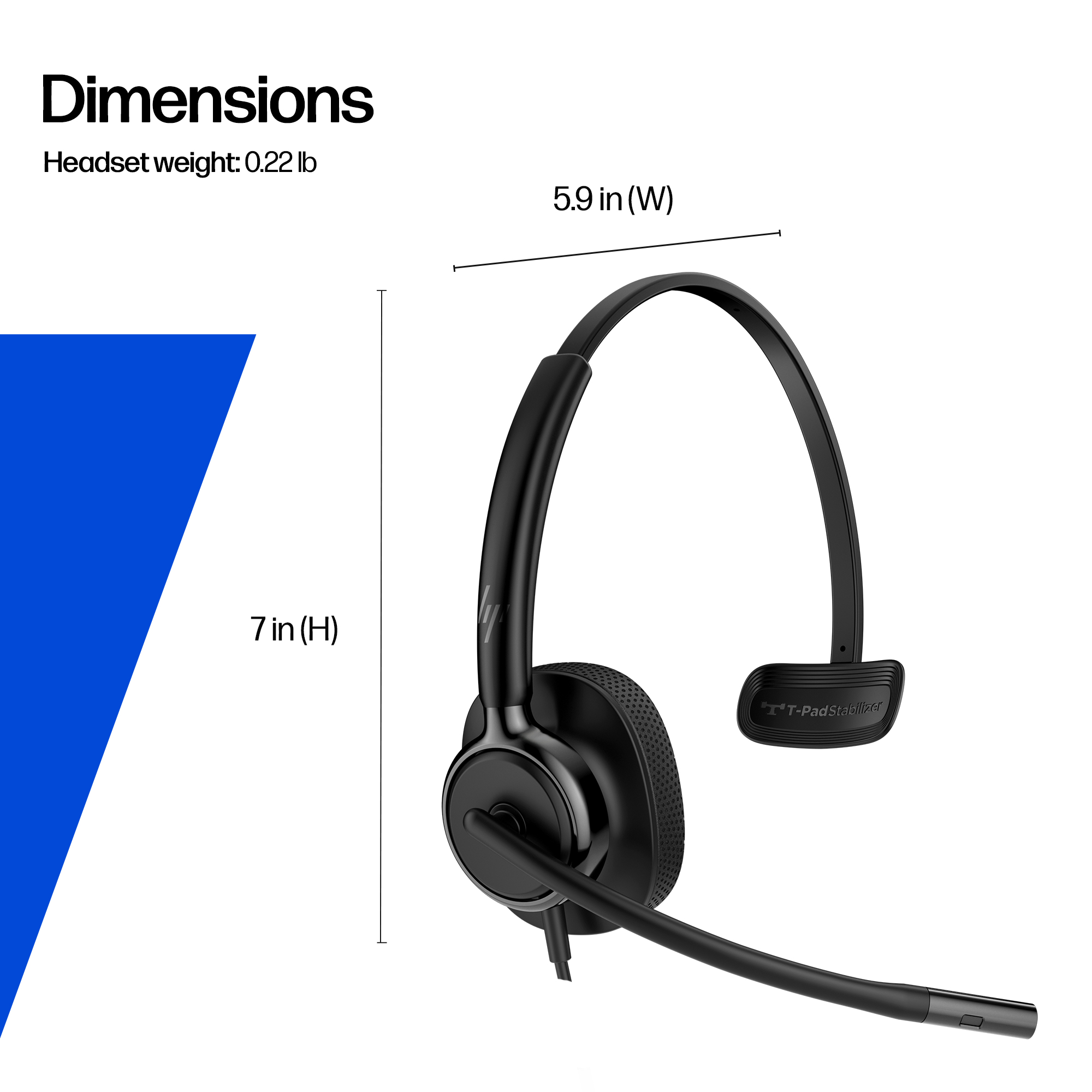 HP Poly Mission 415 Monaural USB Wired Headset – image 8