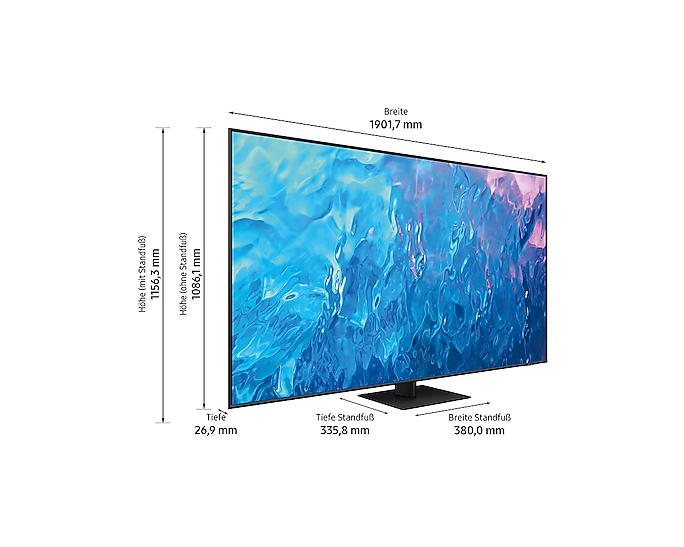 Samsung GQ85Q70CAT 2.16 m (85") 4K Ultra HD Smart TV Wi-Fi Grey, Titanium – image 3