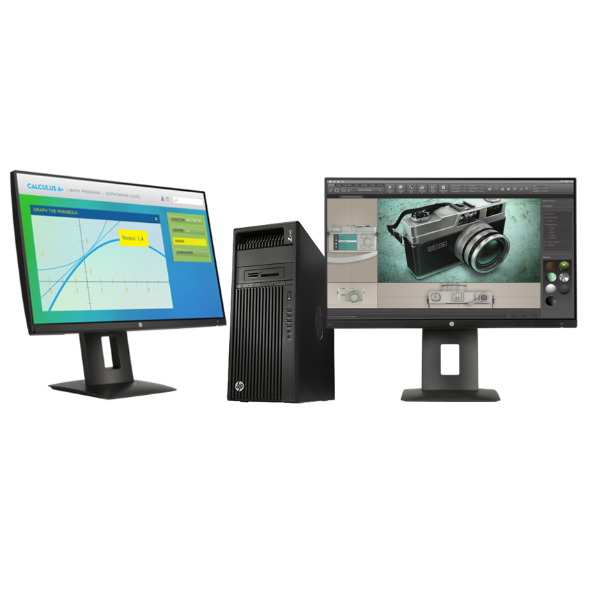 HP 440 MT + NVIDIA Quadro K4200 + 2x Z23n
