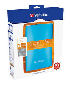Verbatim Store 'n' Go USB 3.0 Portable Hard Drive 1TB Caribbean Blue – image 5
