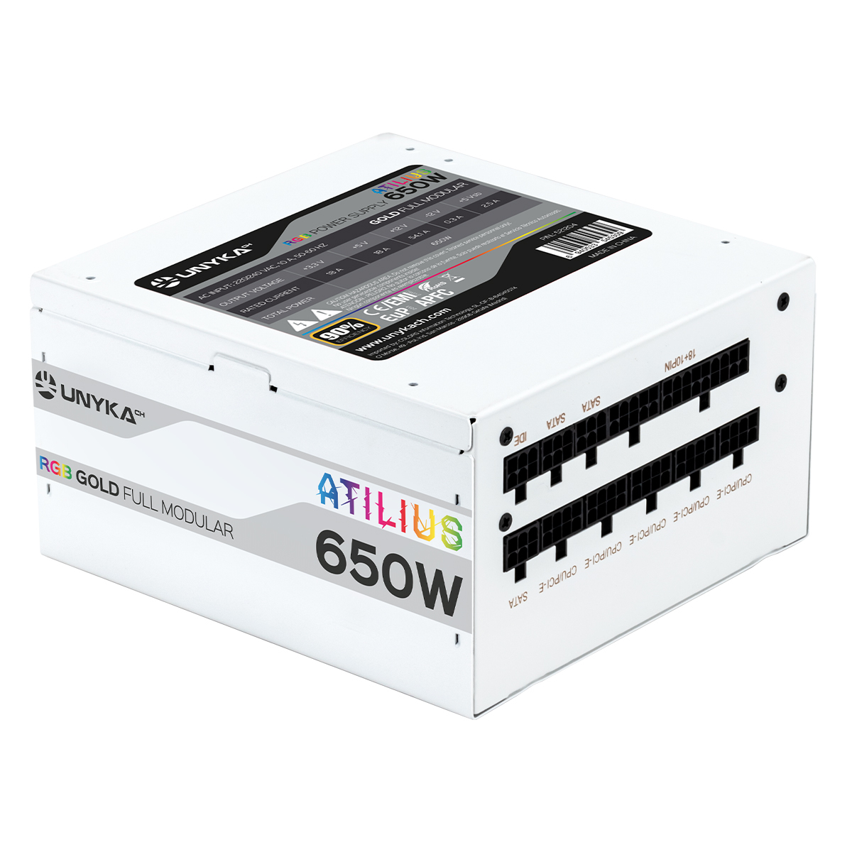 UNYKAch ATX Atilus RGB White 650W – image 5