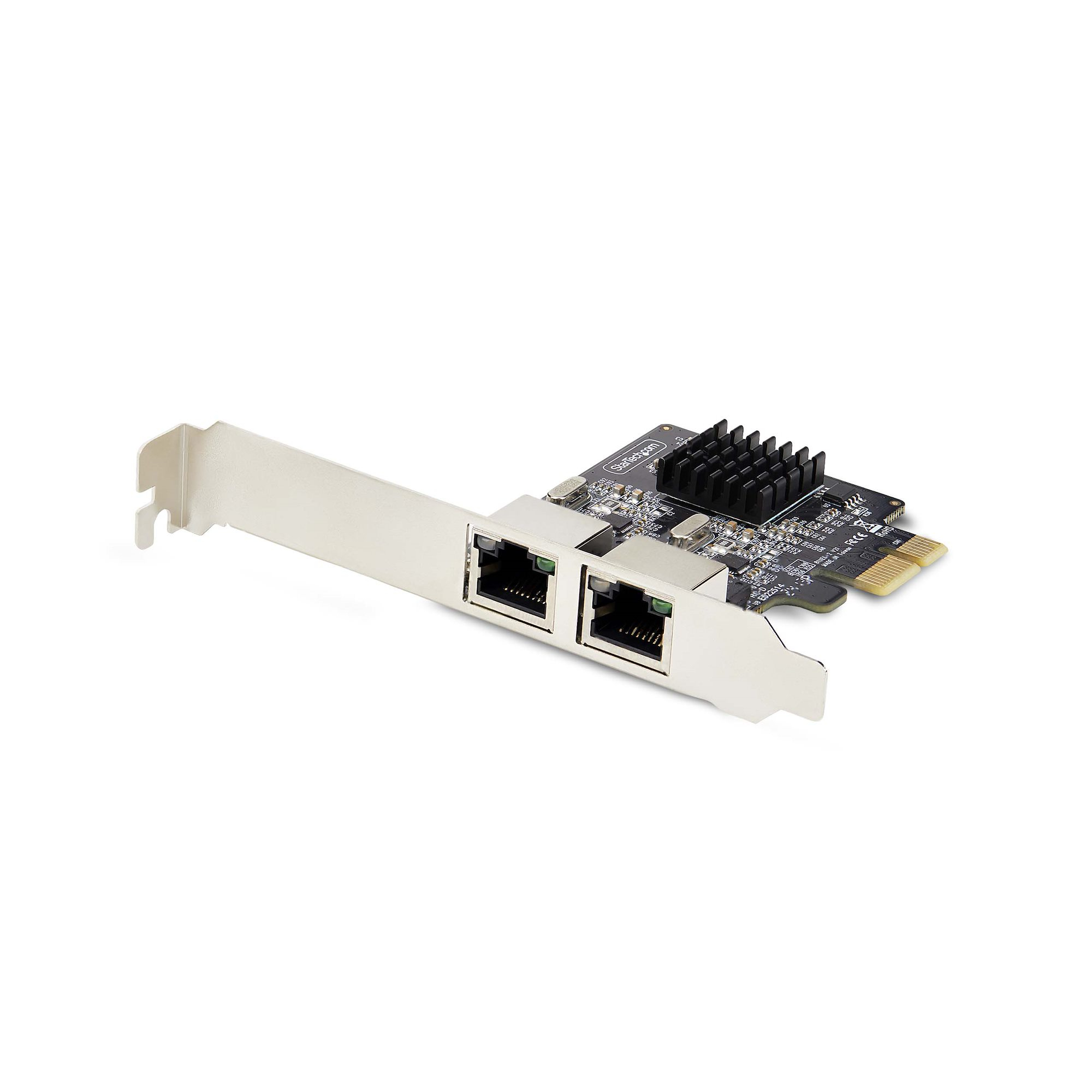 StarTech.com Scheda di rete PCIe Gigabit a 2 porte adattatore di rete LAN PCI Express da 10/100/1000 Mbps duplice Realtek RTL81