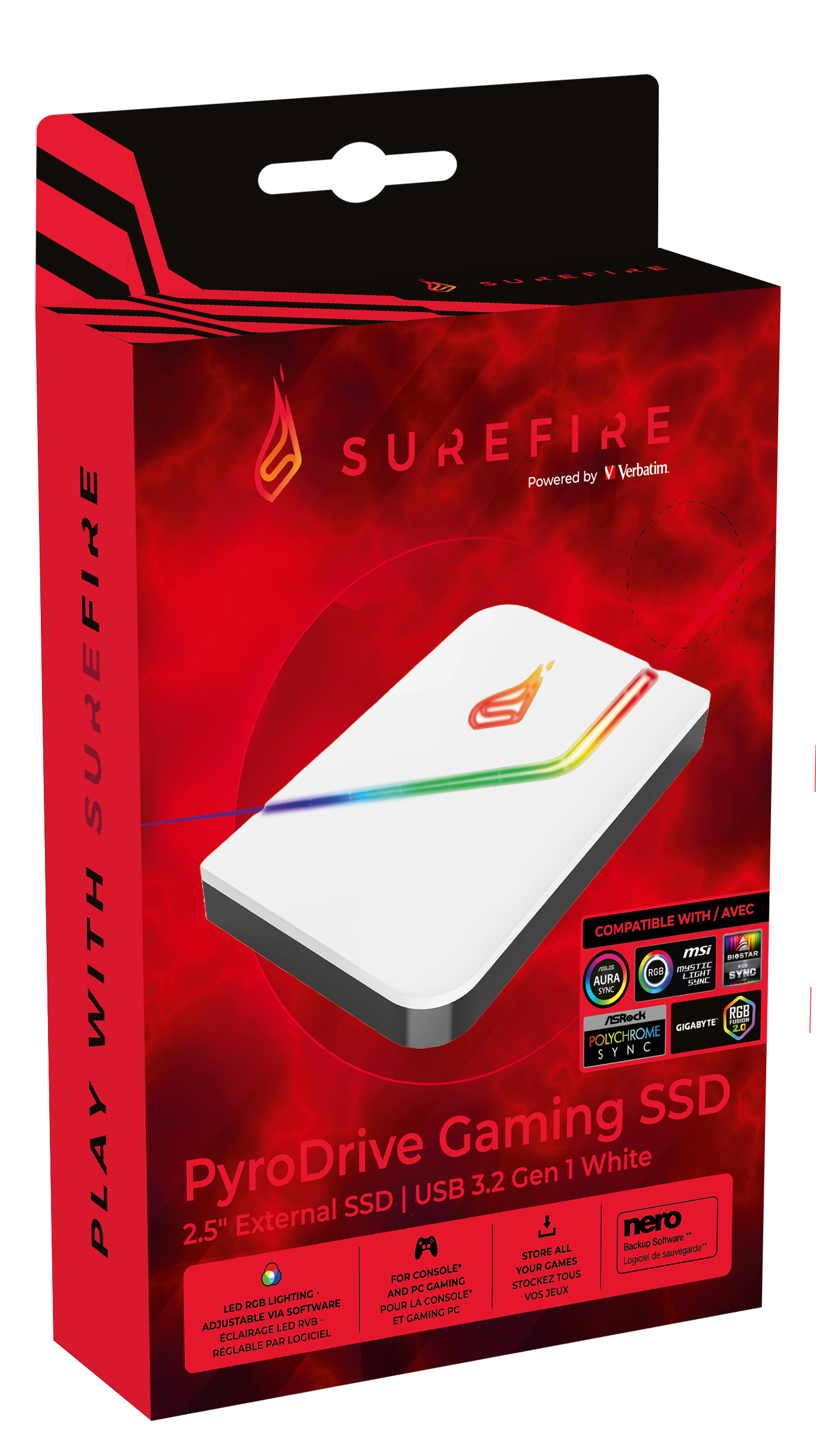 Verbatim SureFire PyroDrive Gaming SSD USB 3.2 Gen 1 – image 7