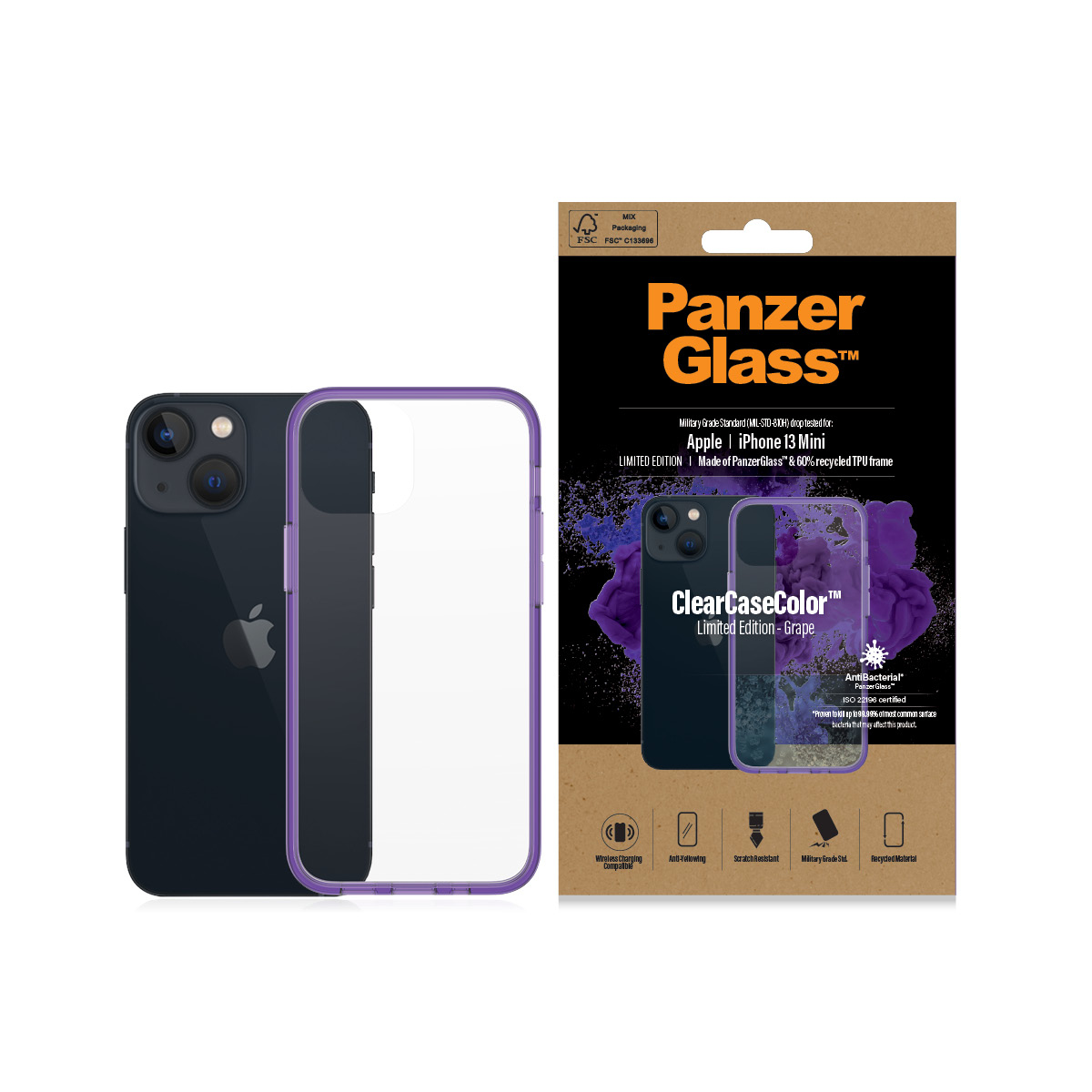 PanzerGlass ® ClearCaseColor™ iPhone 13 Mini - Grape – image 3