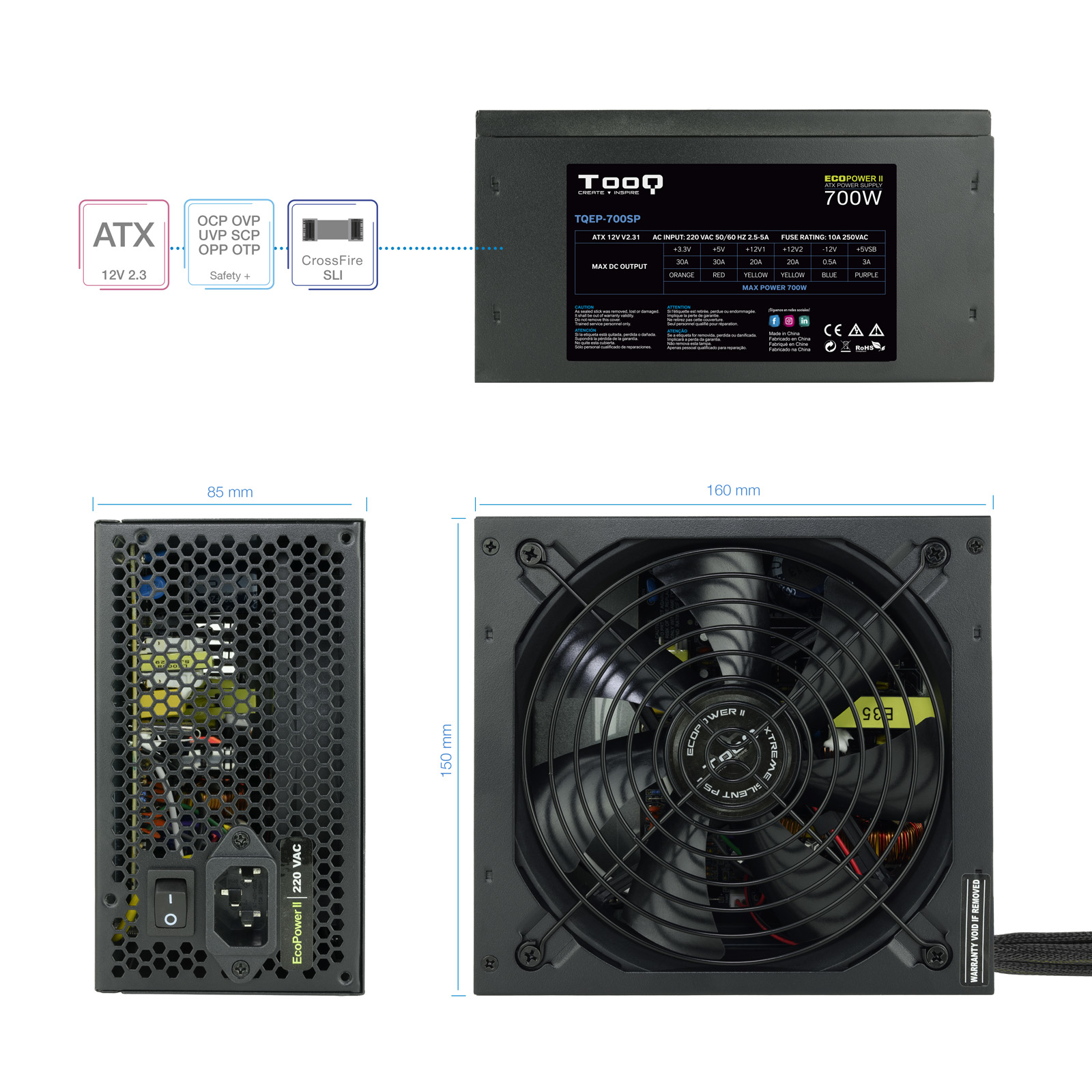 TooQ TQEP-700SP power supply unit – image 7
