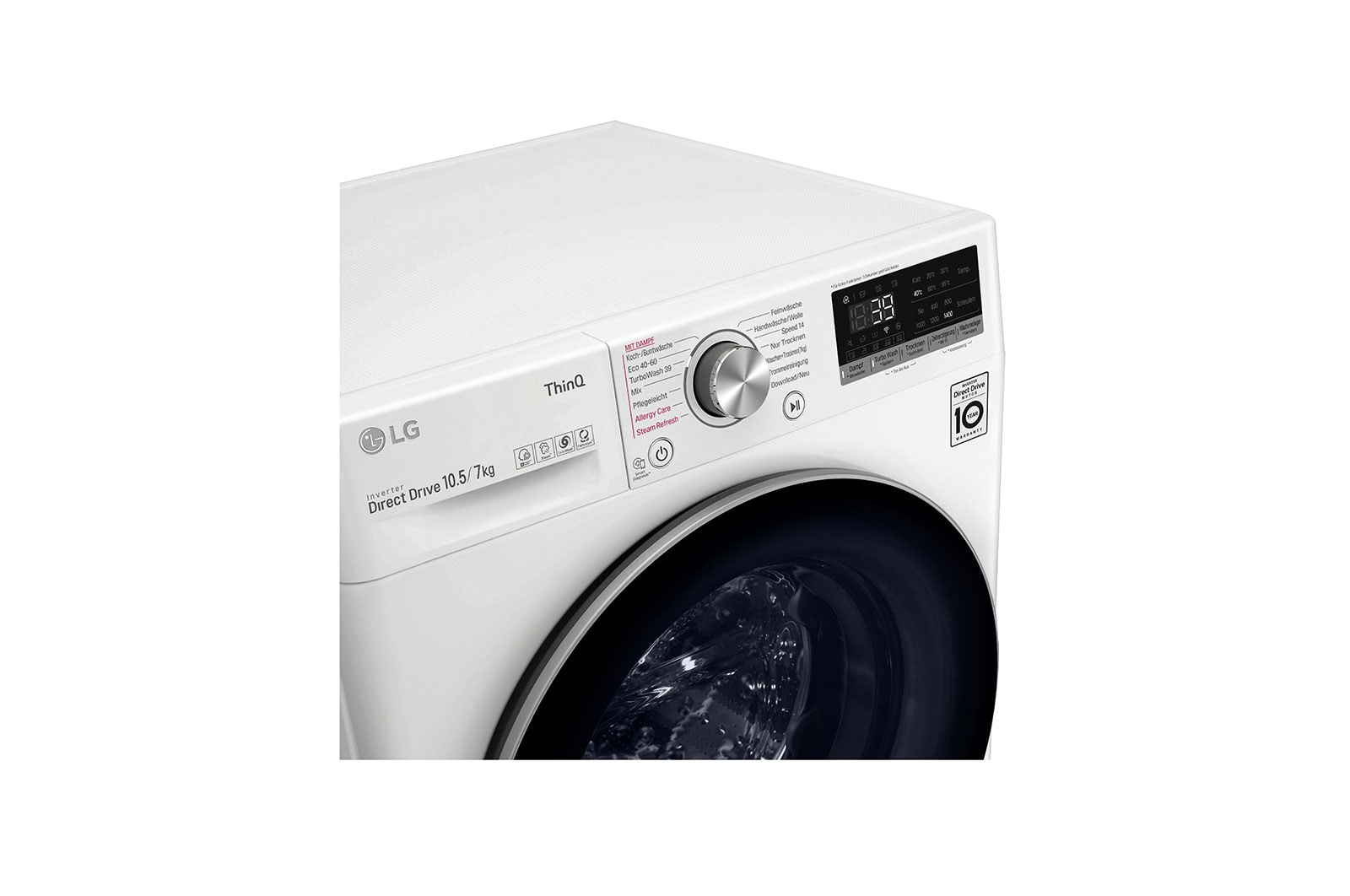 LG V7WD107H2E washer dryer Freestanding Front-load White – image 7