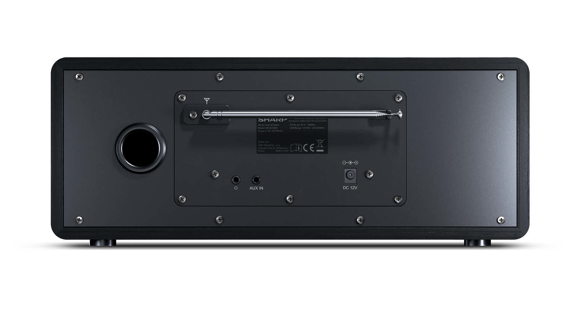 Sharp DR-I470(BK) radio Personal Analog & digital Black, Stainless steel – image 4