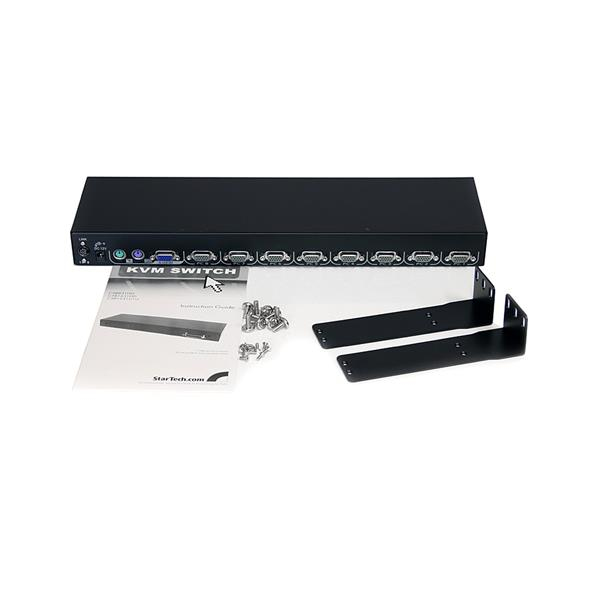 StarTech.com 1U 19in Rackmount LCD Console with Integrated 8 Port KVM Switch – image 3