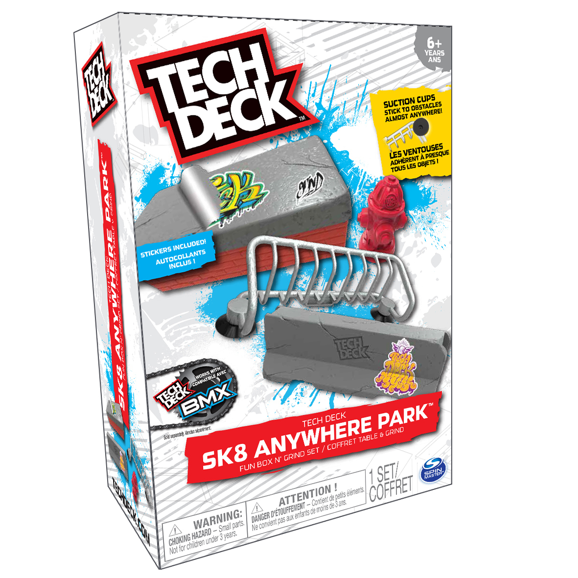 صورة مجموعة لعب سكيتبورد Tech Deck في أي مكان، متعدد الألوان