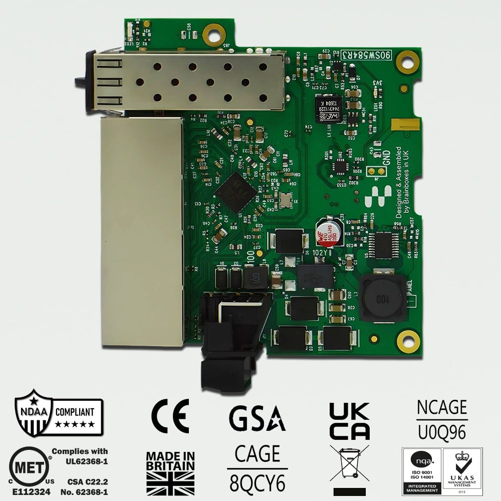 Brainboxes Embedded 1 SFP & 4 Port Gigabit Ethernet Switch – image 9