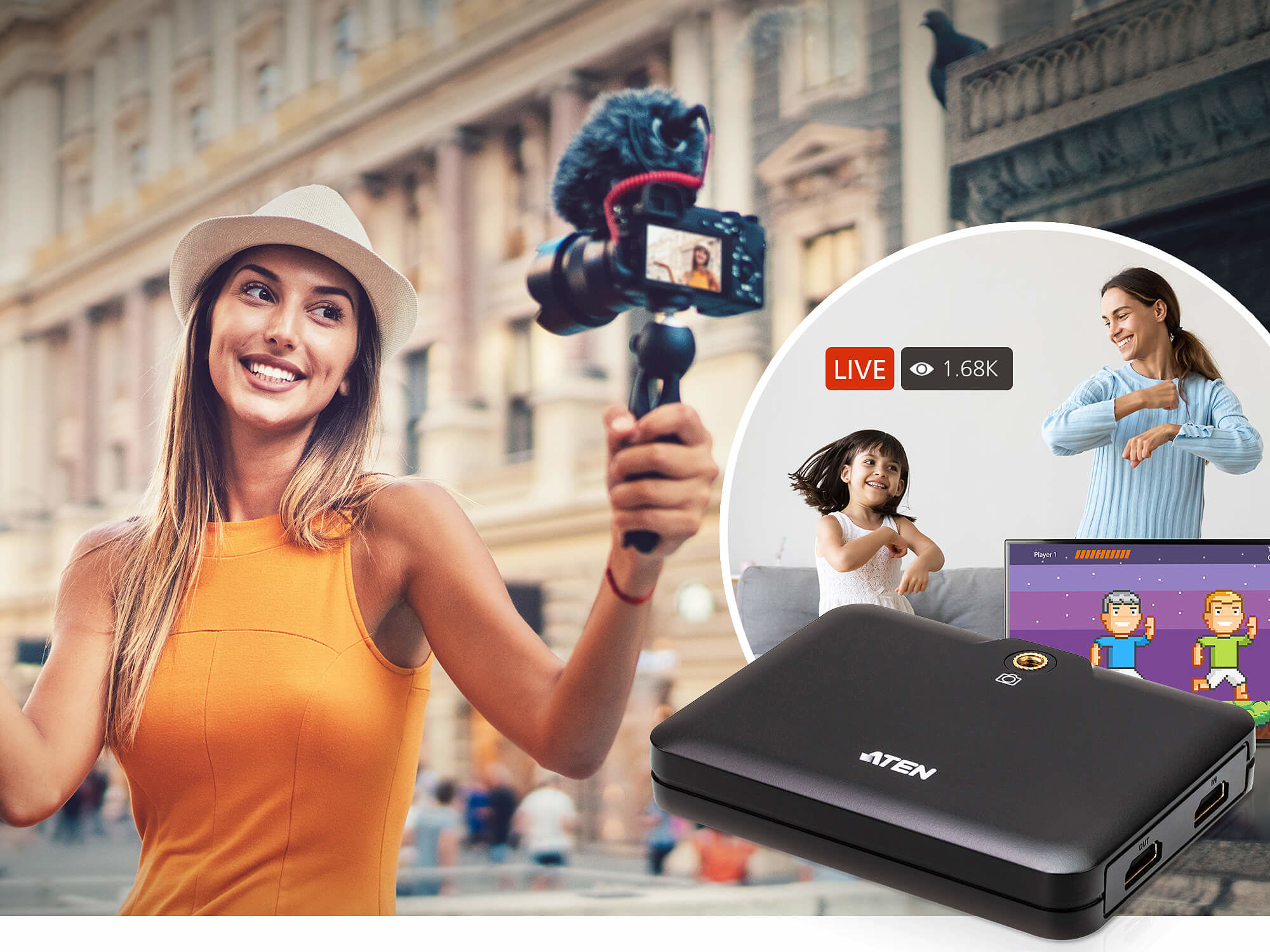 ATEN CAMLIVE™+(HDMI to USB-C UVC Video Capture with PD3.0 Power Pass-Through) – image 4