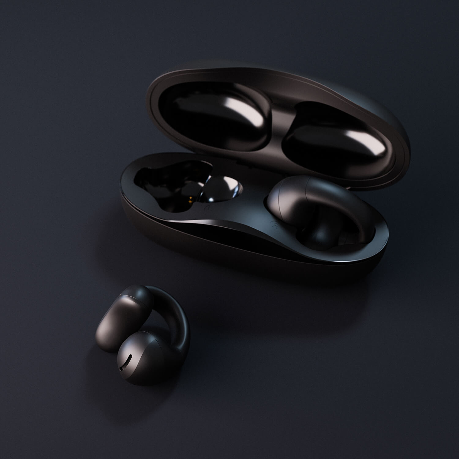 Happy Plugs Clip langattomat kuulokkeet, musta – image 9