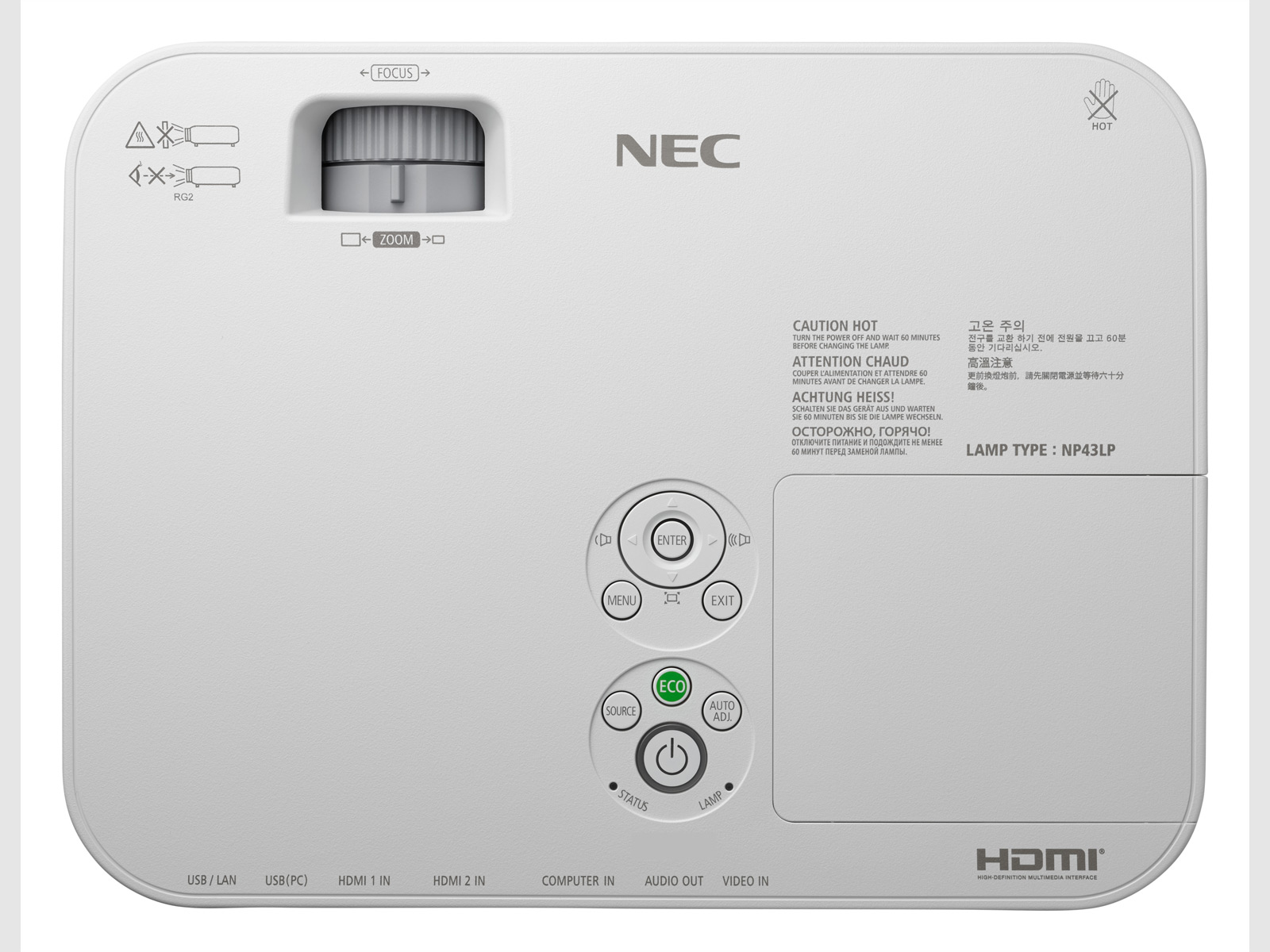 NEC ME301X Standard throw projector 3000 ANSI lumens 3LCD XGA (1024x768) White – image 4