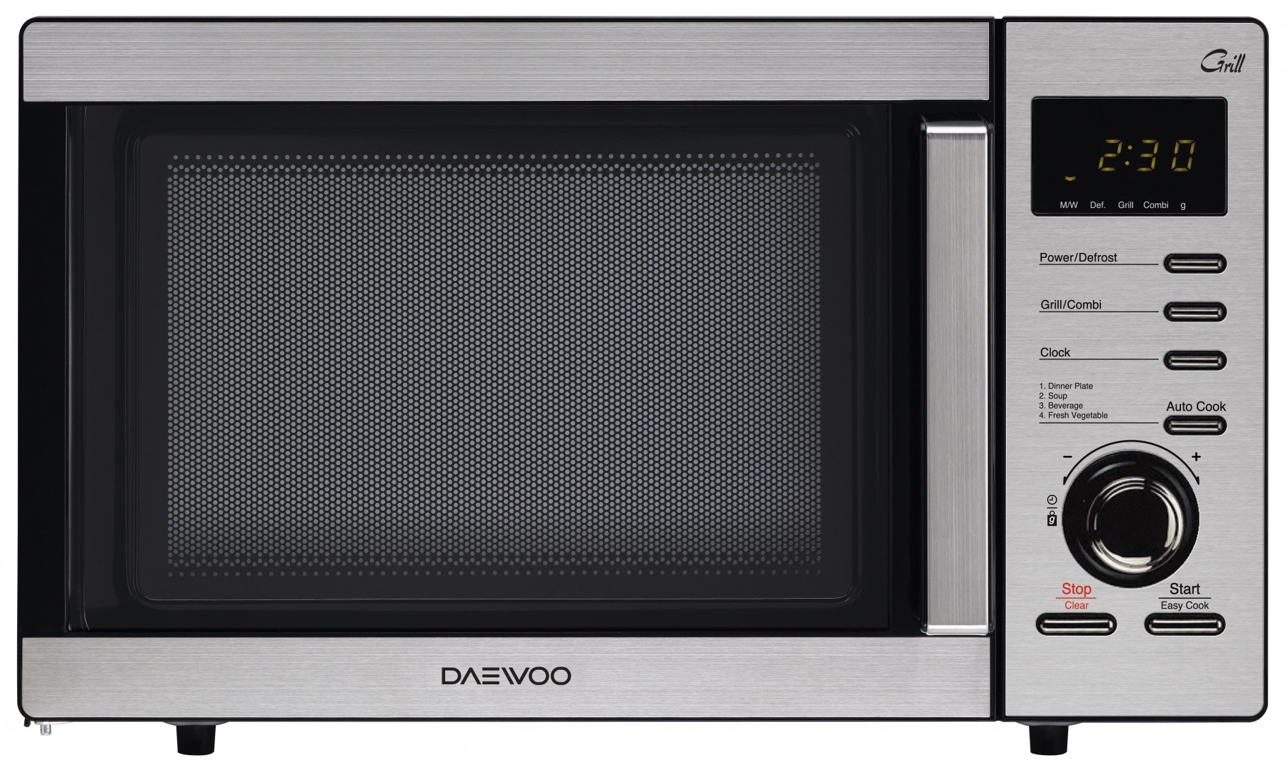 Daewoo KQG-8B5R Stainless steel Grill microwave Countertop