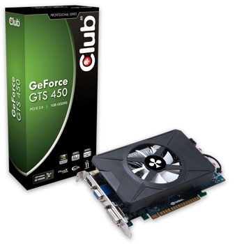 CLUB3D CGNX-TS45024I graphics card NVIDIA GeForce GTS 450 – image 1