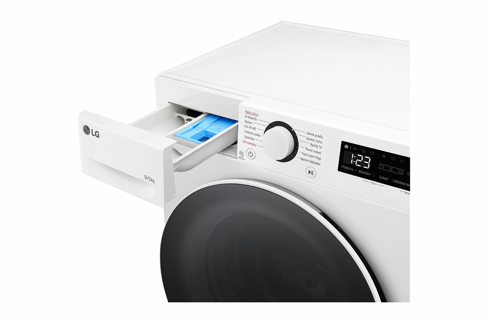 LG FCR5A95WW washer dryer Freestanding Front-load White, Black – image 6