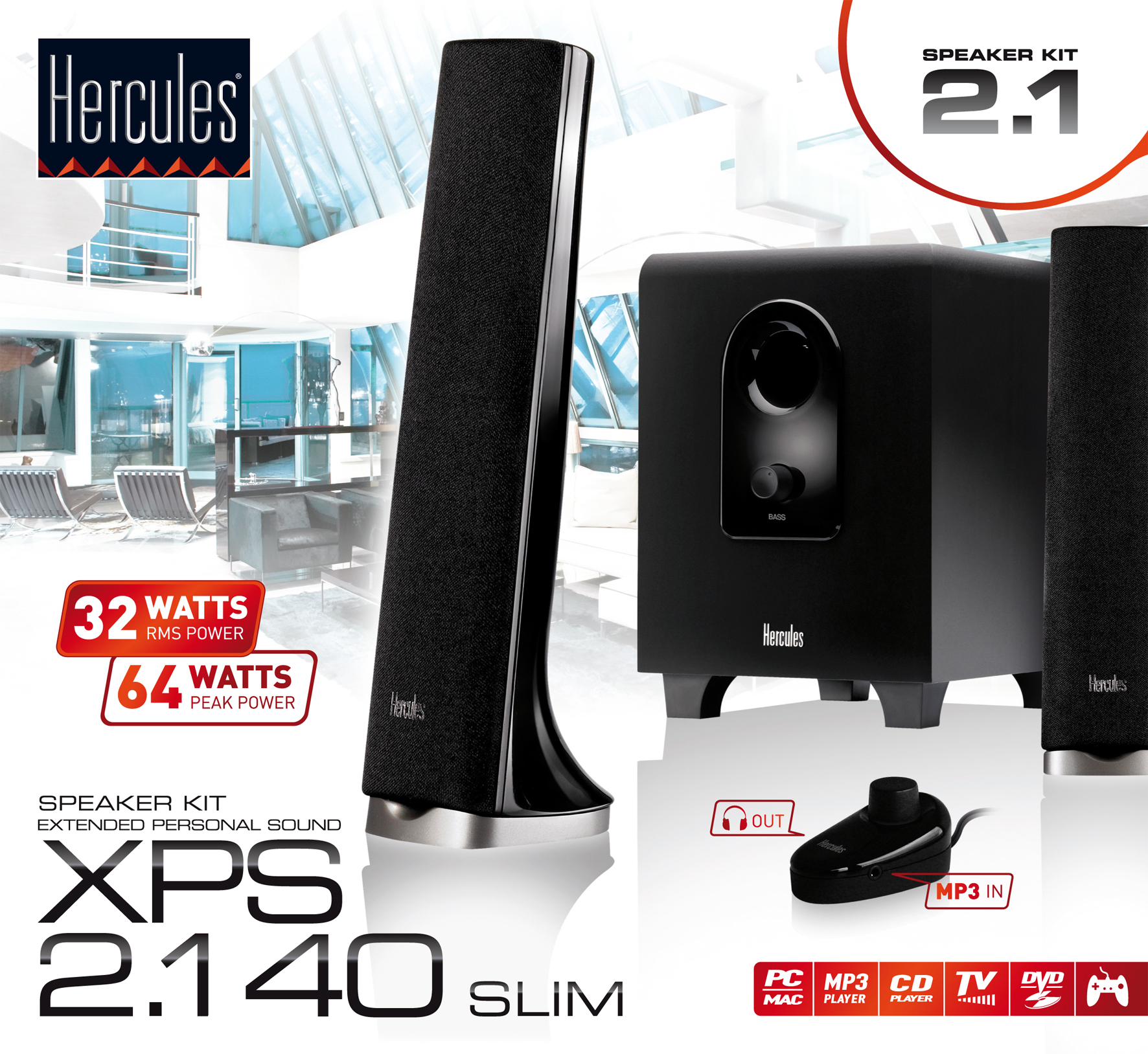 Hercules XPS 2.1 40 Slim – image 2