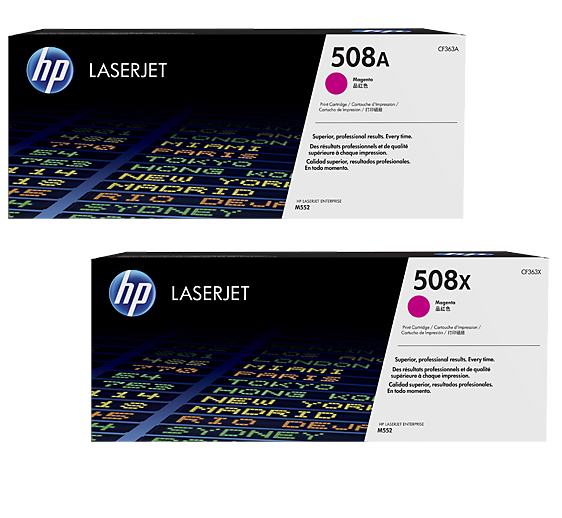 HP 508A/508X Magenta Original LaserJet Toner Cartridges