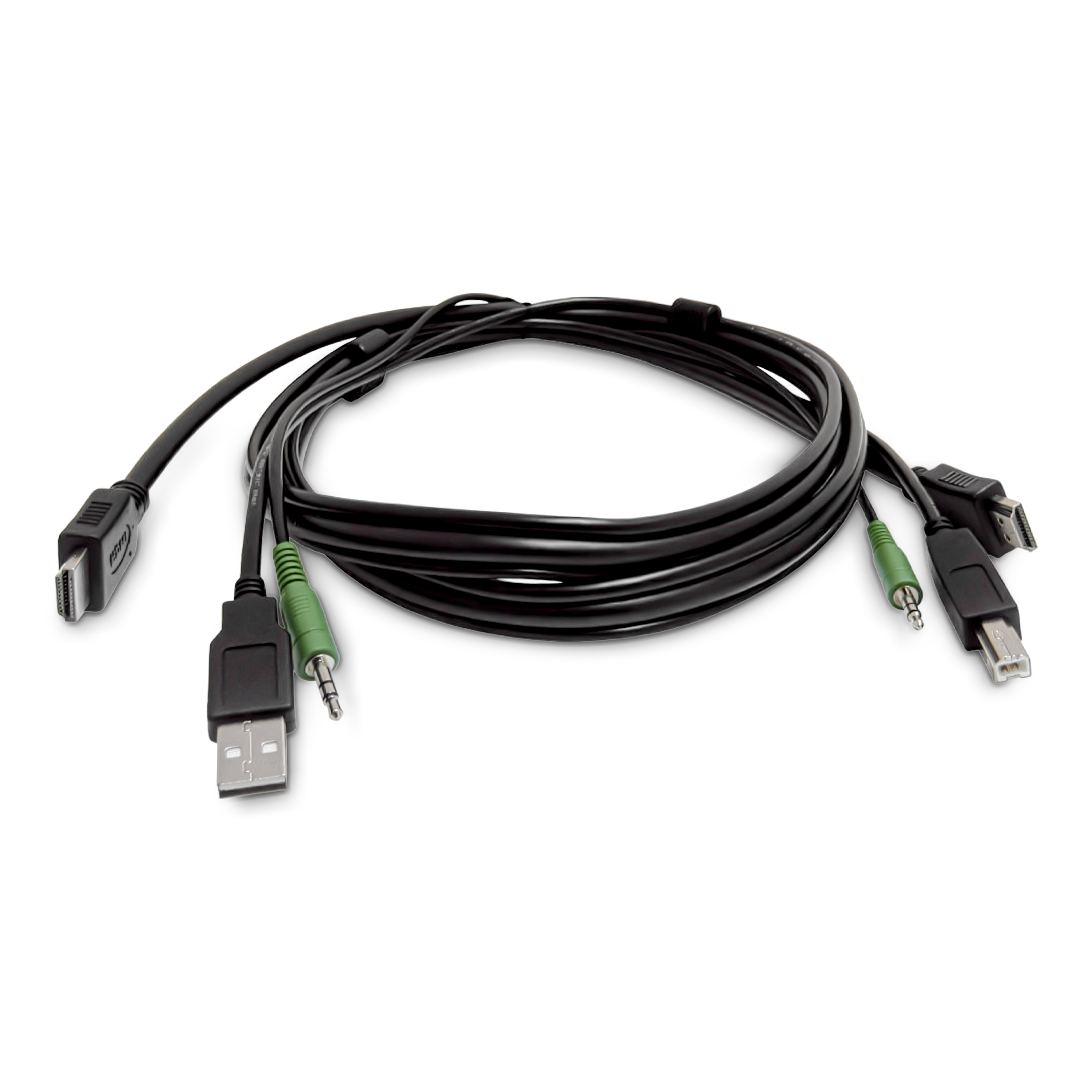 StarTech.com - Adapter cable - TAA Compliant - HDMI, USB Type A, 3.5mm audio jack male to HDMI, USB Type B, 3.5mm audio jack male - 1.8 m