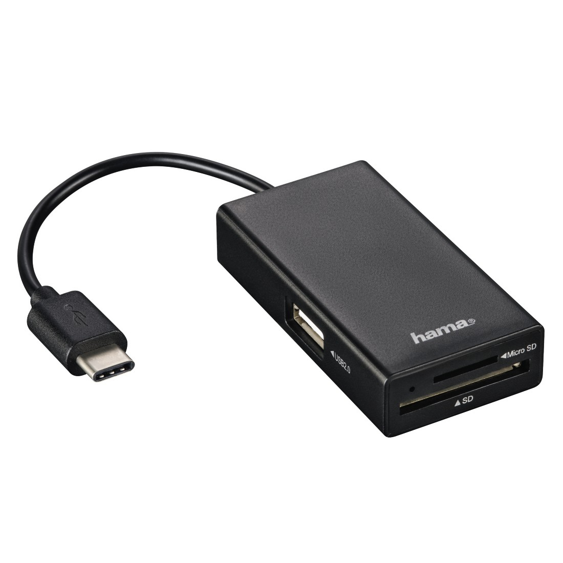 Hama 00054144 card reader USB 2.0 Type-C Black