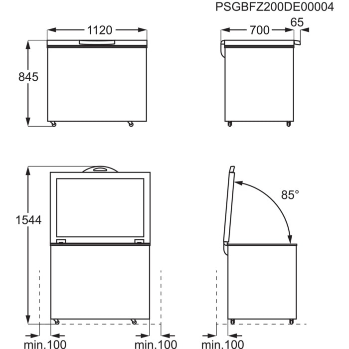 AEG AHB531E1LW Chest freezer Freestanding – image 8