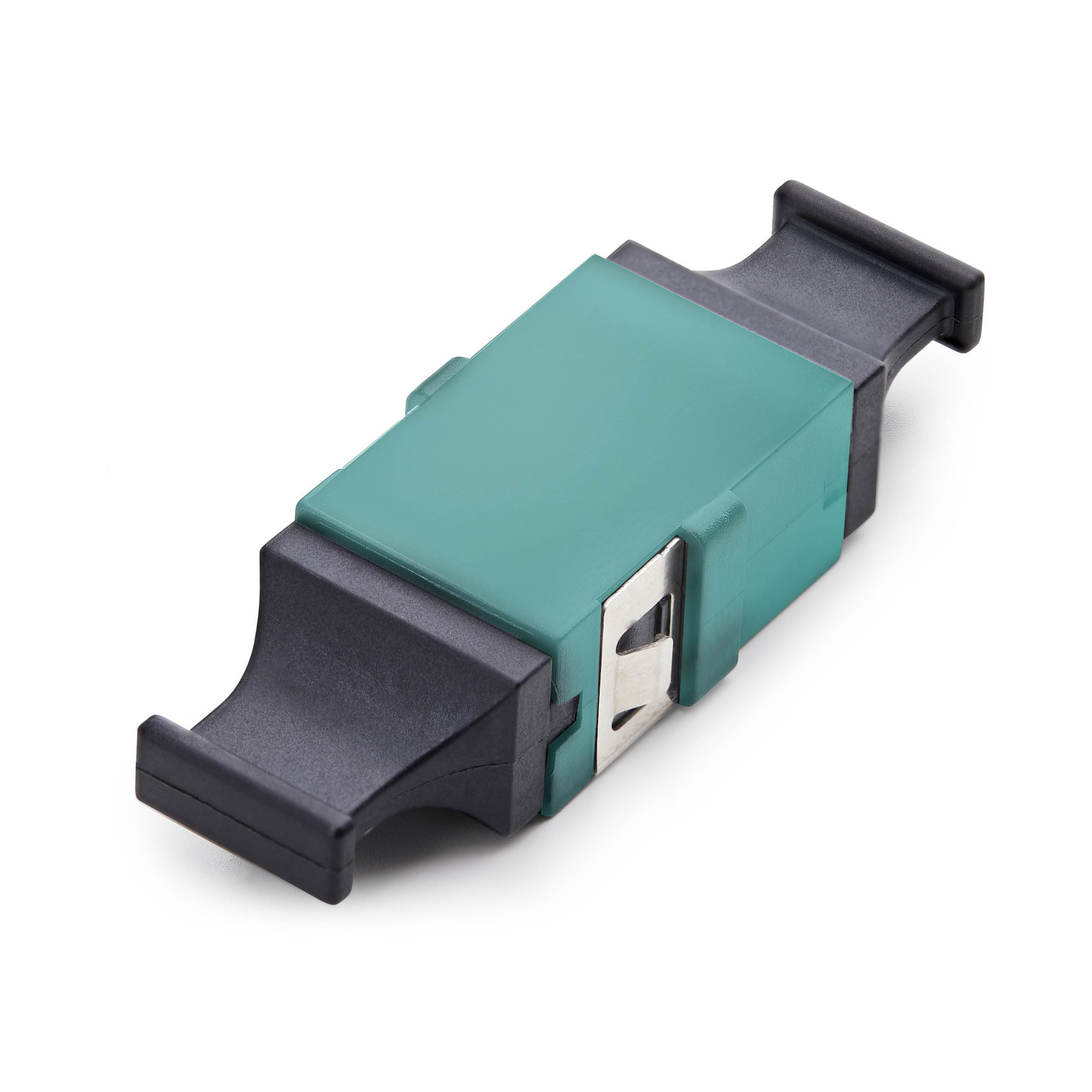 StarTech.com Multimode OM3/OM4 MPO/MTP Fiber Optic Coupler Aqua/Black MPOSMAPCAQCOUPLER