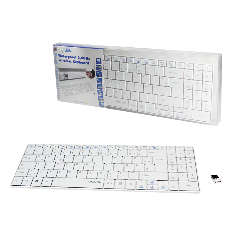 LogiLink ID0116 keyboard USB QWERTZ German White – image 6