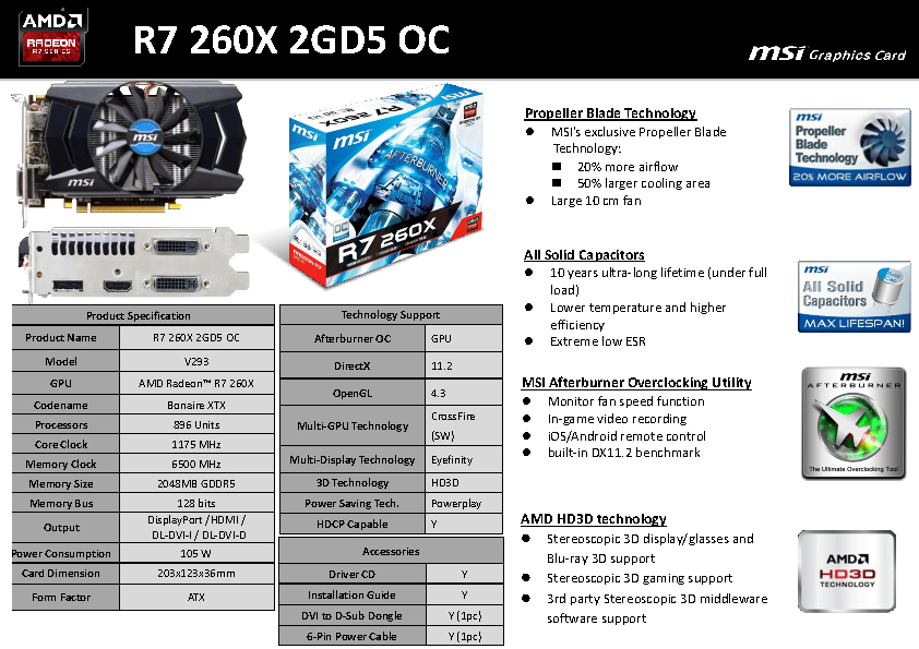 MSI V293-013R graphics card AMD Radeon R7 – image 8