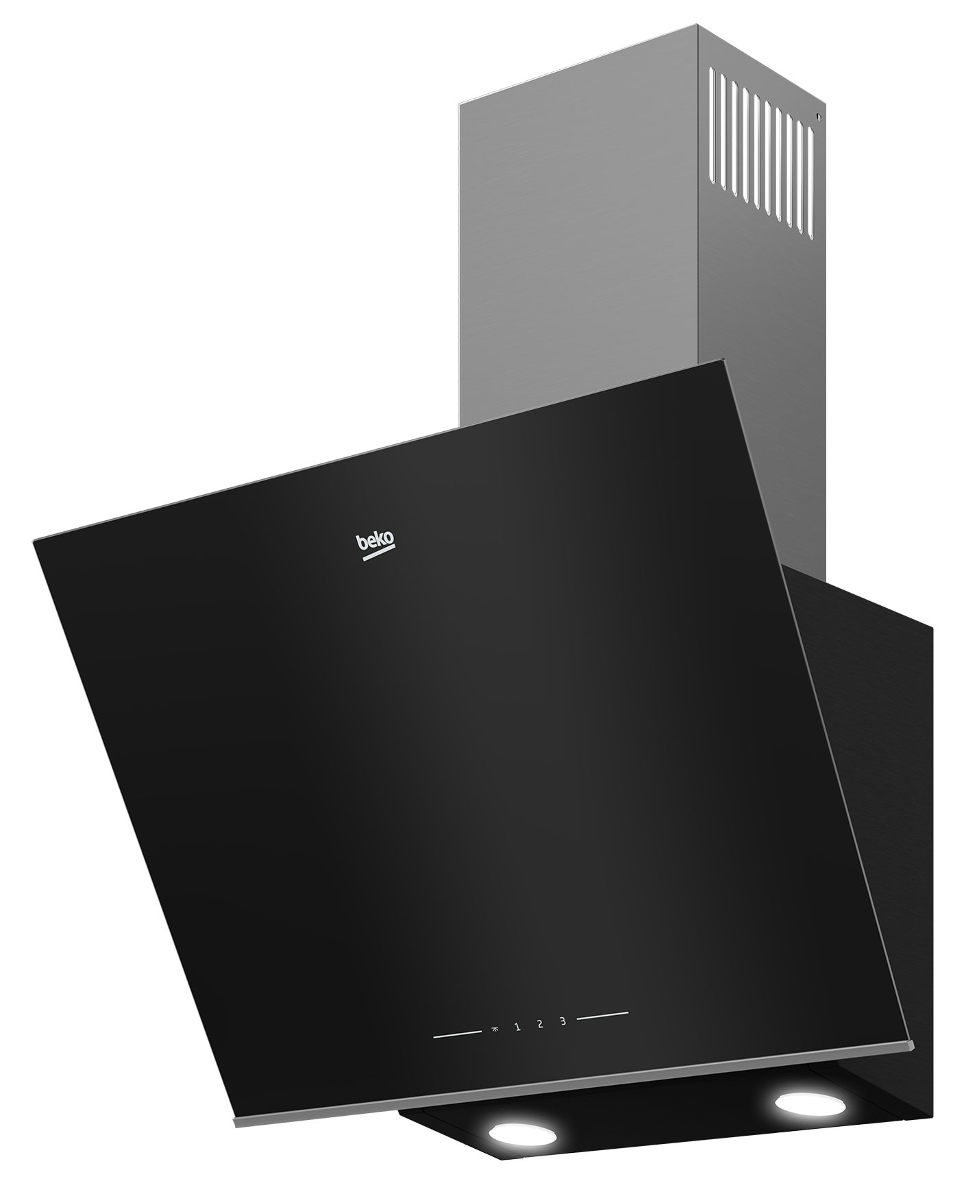 Beko BHCA64640B cooker hood Wall-mounted Black 631 m³/h – image 2