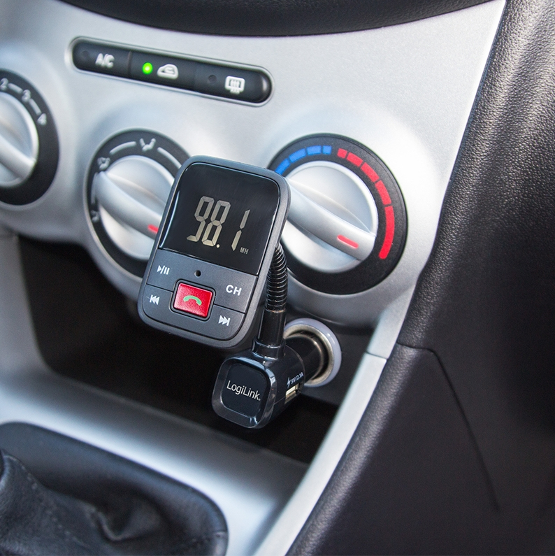 LogiLink FM0003 FM transmitter 87.5 - 108 MHz Bluetooth Black – image 2