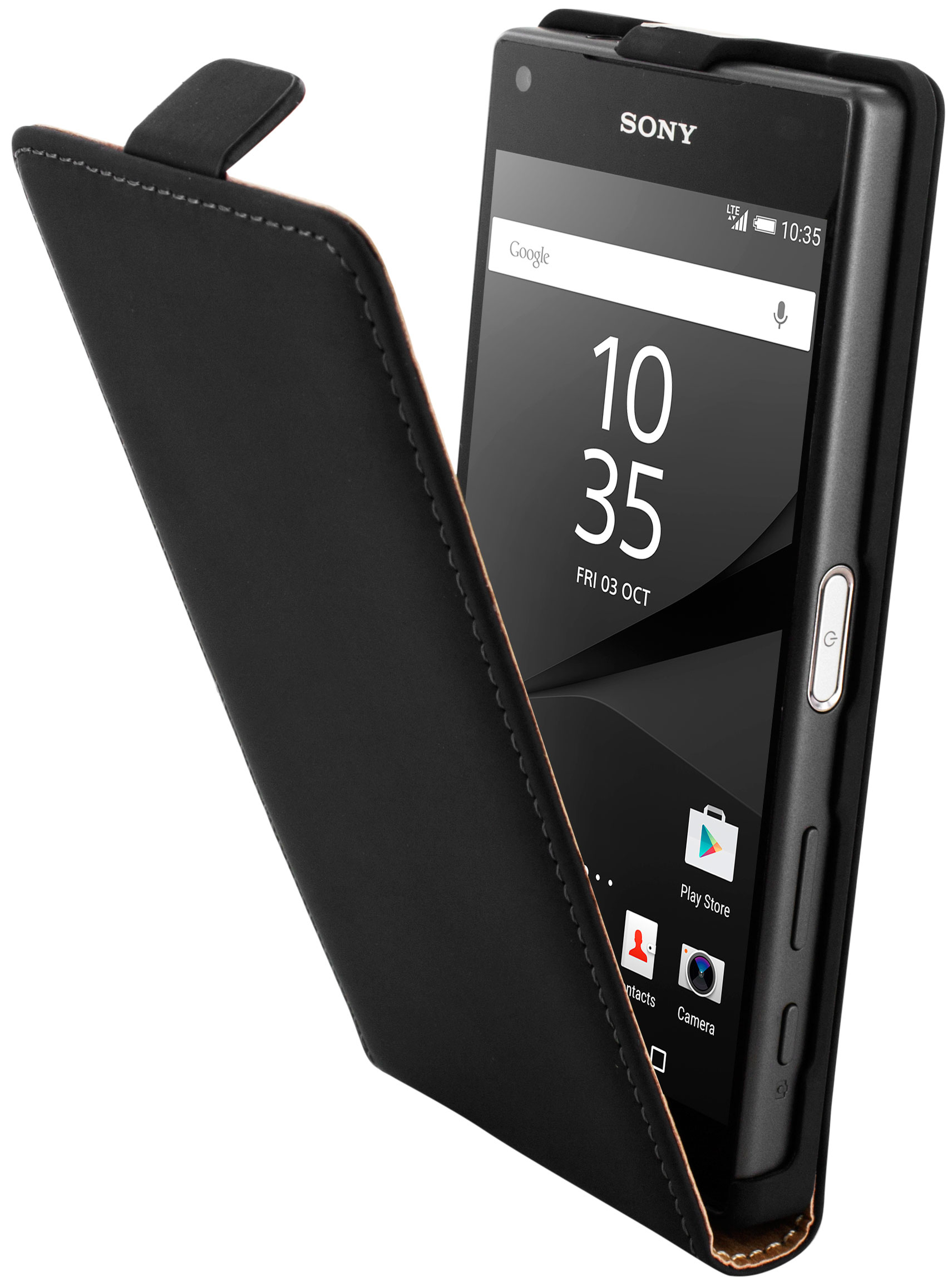 Mobiparts Premium Flip Case Sony Xperia Z5 Compact Black – image 1