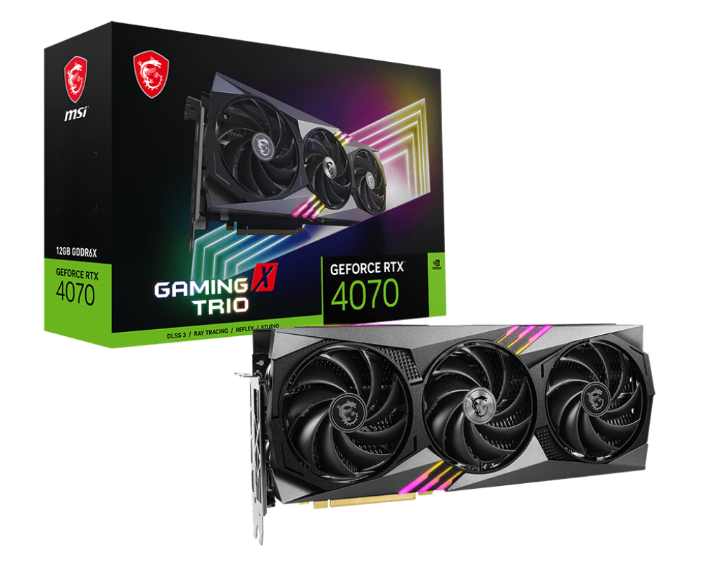 MSI GEFORCE RTX 4070 GAMING X TRIO 12G – image 2