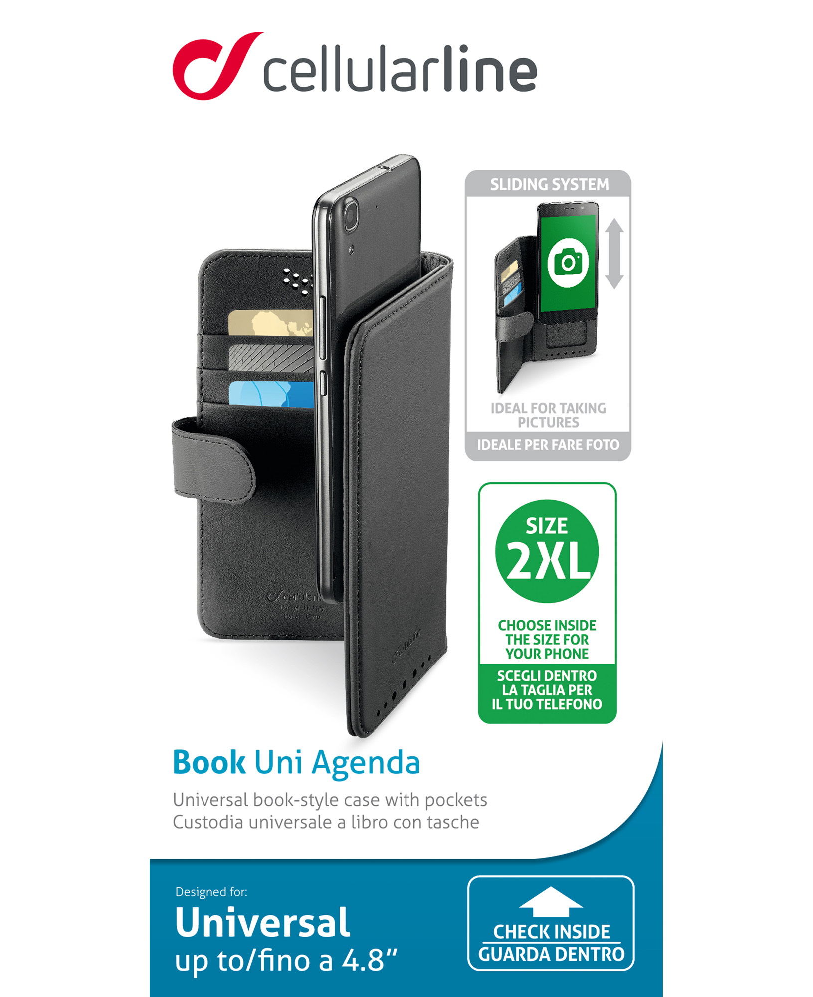 Cellularline Book Uni Agenda - Smartphones up to 4.8” – image 3