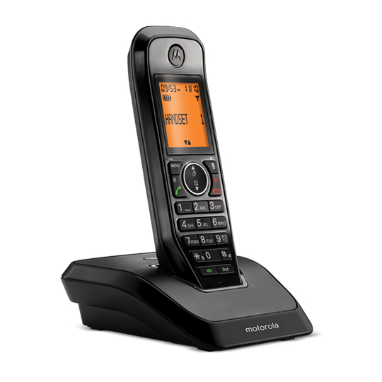 Motorola S2001 DECT telephone Caller ID Black