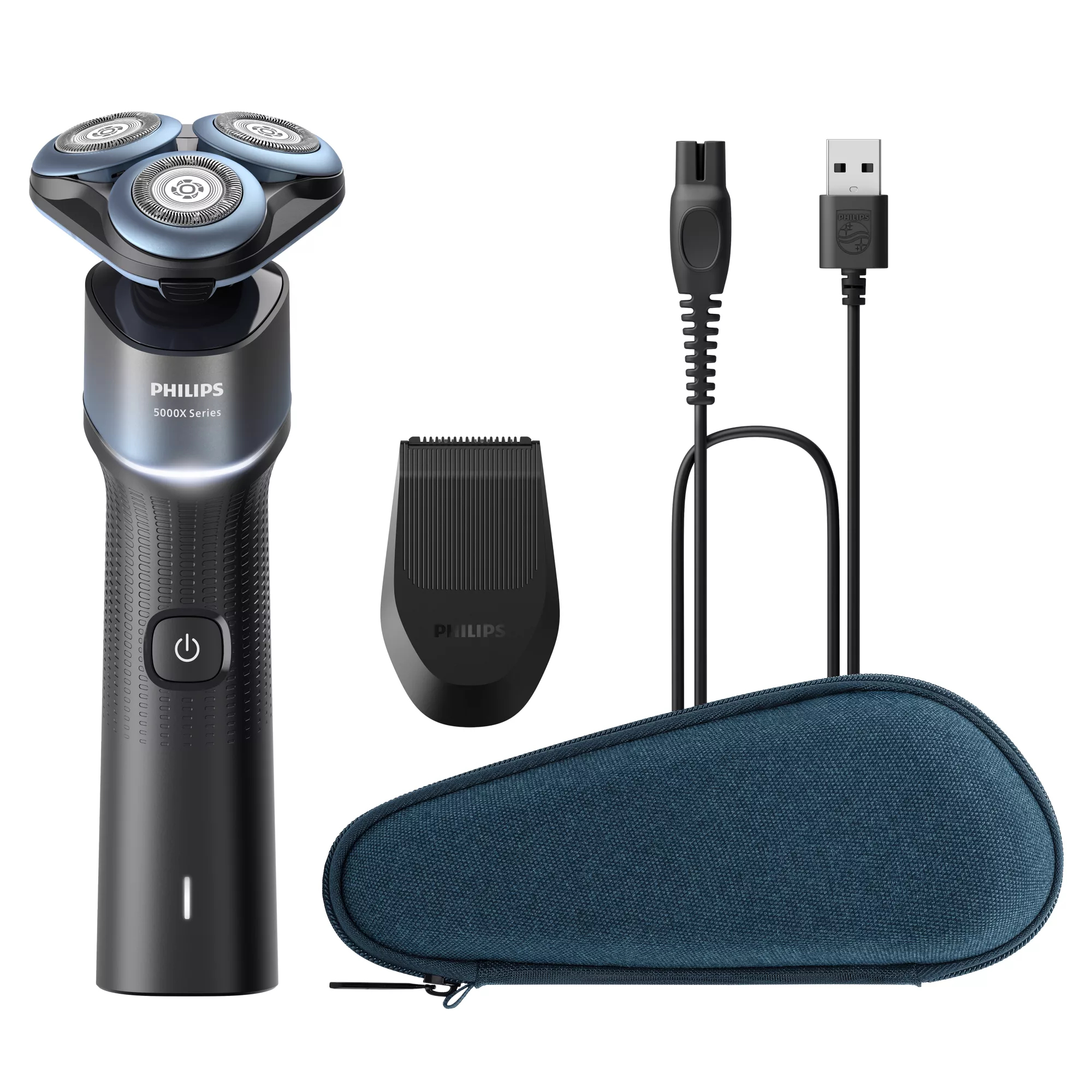 Philips Series 5000x X5006/06 men's shaver Rotation shaver Trimmer Black, Blue – image 1