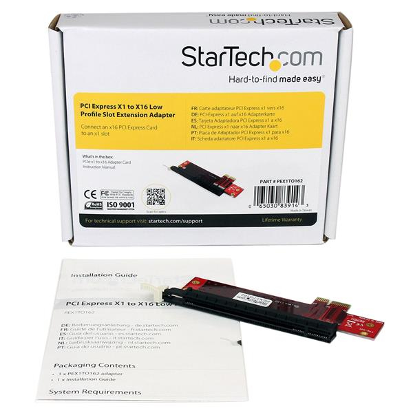 StarTech.com PCI Express X1 to X16 Low Profile Slot Extension Adapter - TAA – image 5