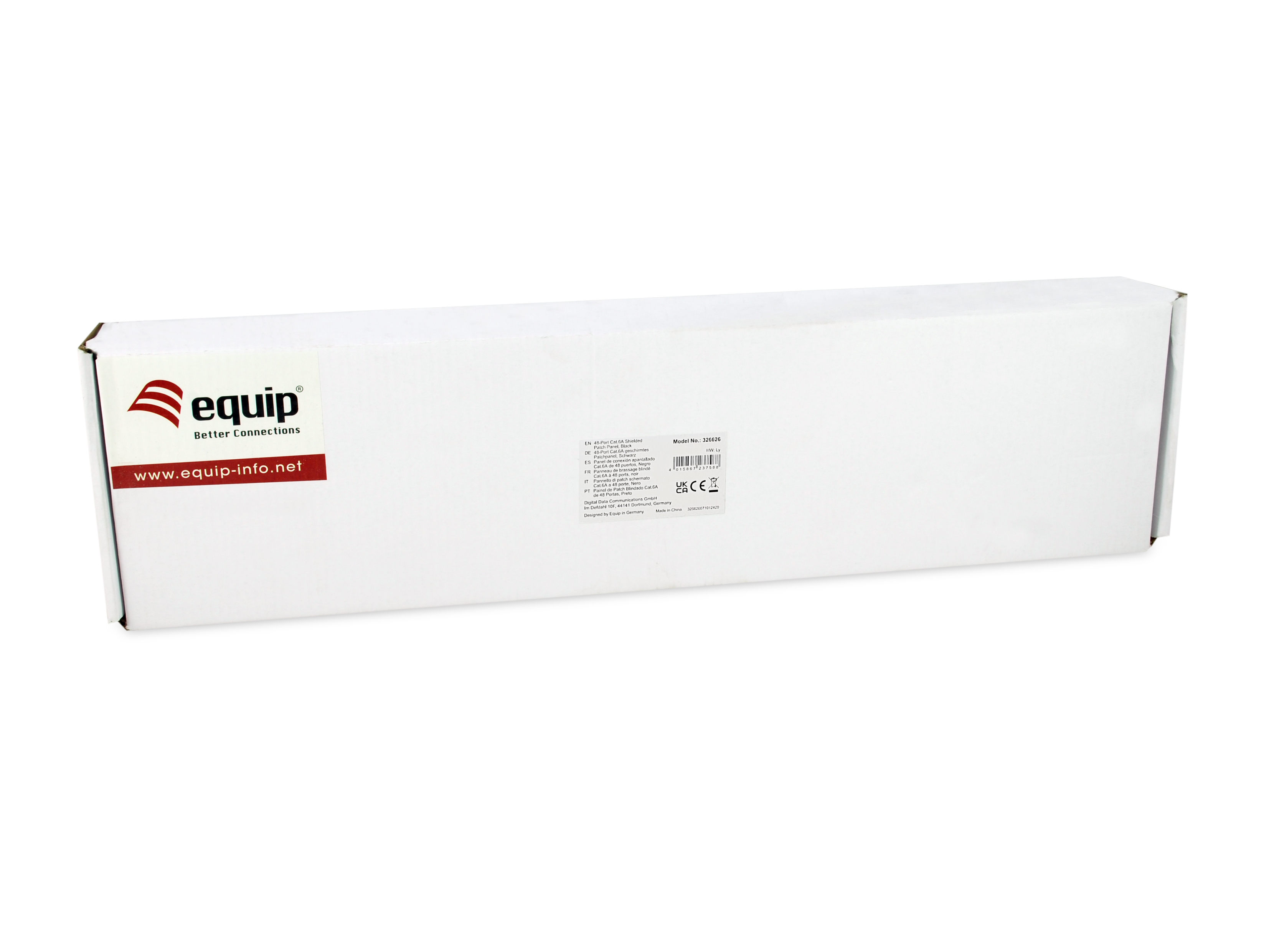 Equip 19 Patchpanel 48xRJ45 Cat6a FTP 1U     500MHz RAL9005