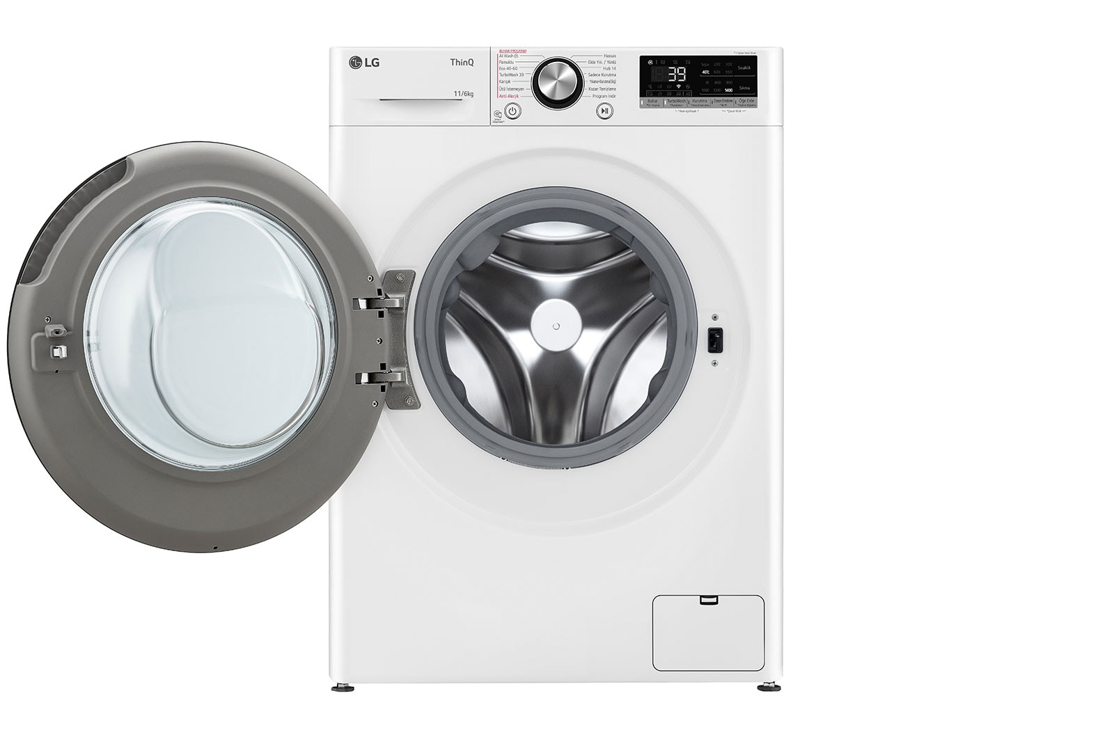 LG F4Y7ERPYW.ABWPLTK washer dryer Freestanding Front-load White – image 2