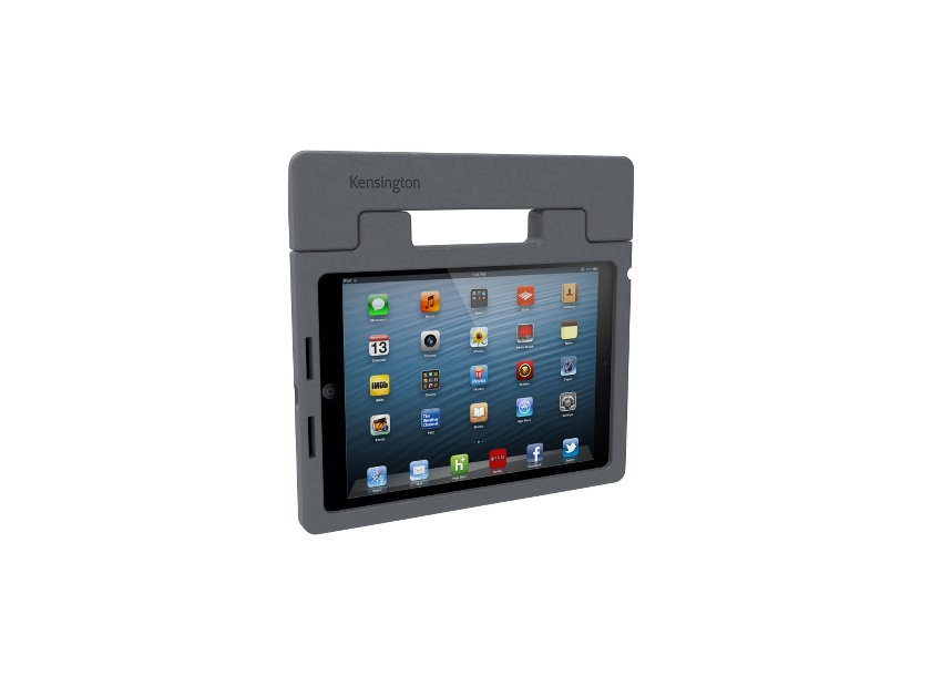 Kensington SafeGrip™ Rugged Carry Case & Stand for iPad® Air - Charcoal