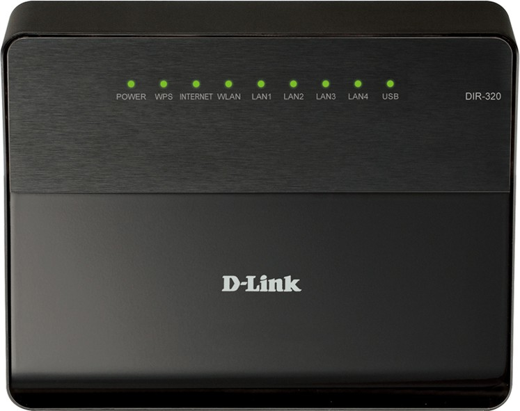 D-Link DIR-320/A/D1A wireless router Fast Ethernet Black