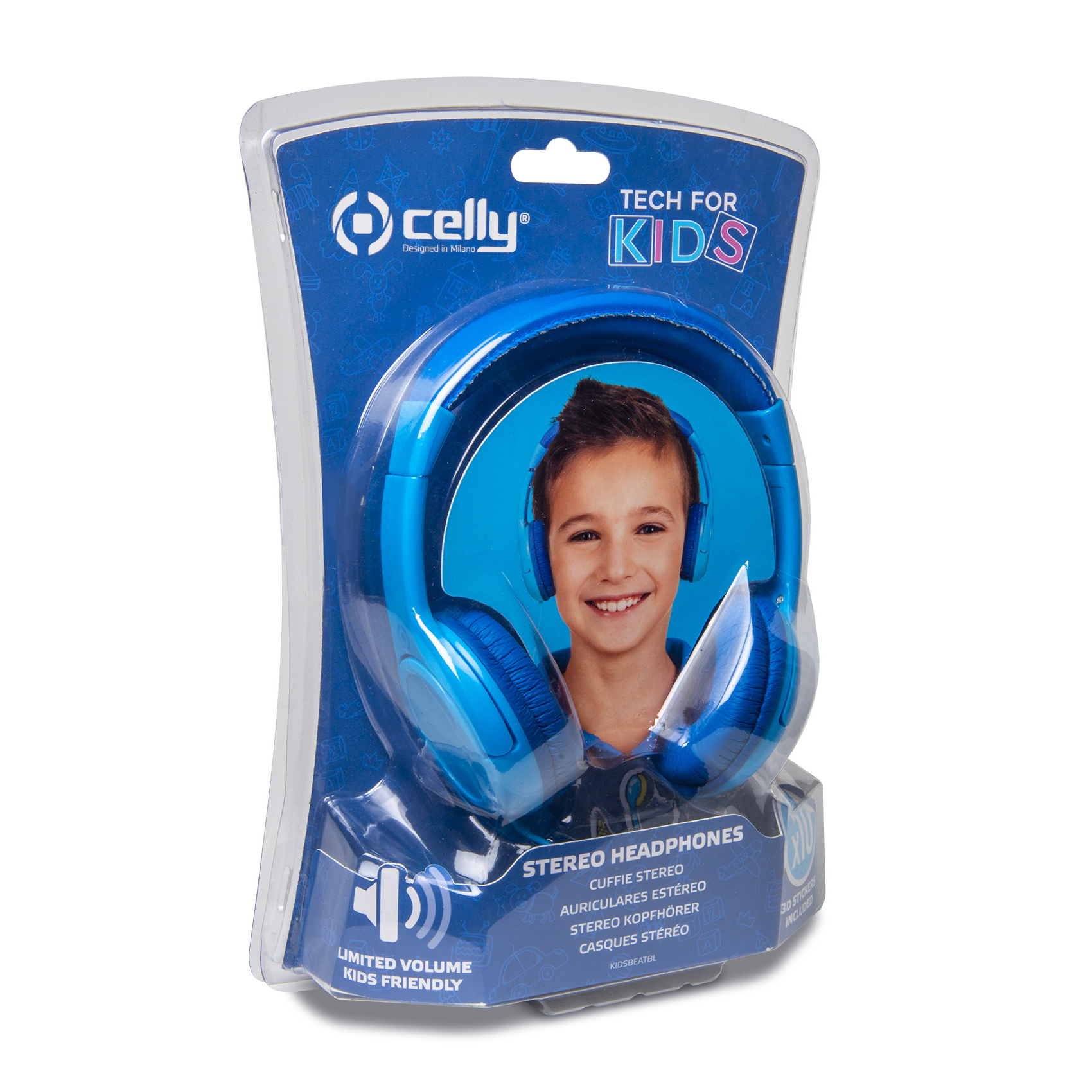 Celly KidsBeat Headphones Wired Head-band Blue – image 7