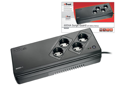 Trust PW-5060S uninterruptible power supply (UPS) 0.6 kVA – image 2