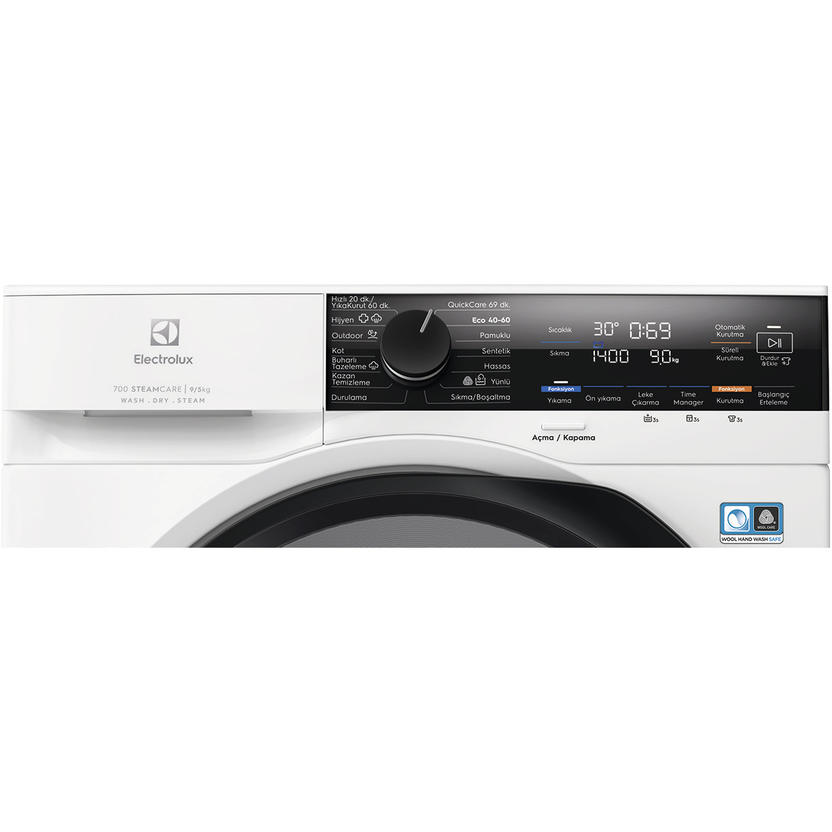 Electrolux EW7W4492T washer dryer Freestanding Front-load White – image 2