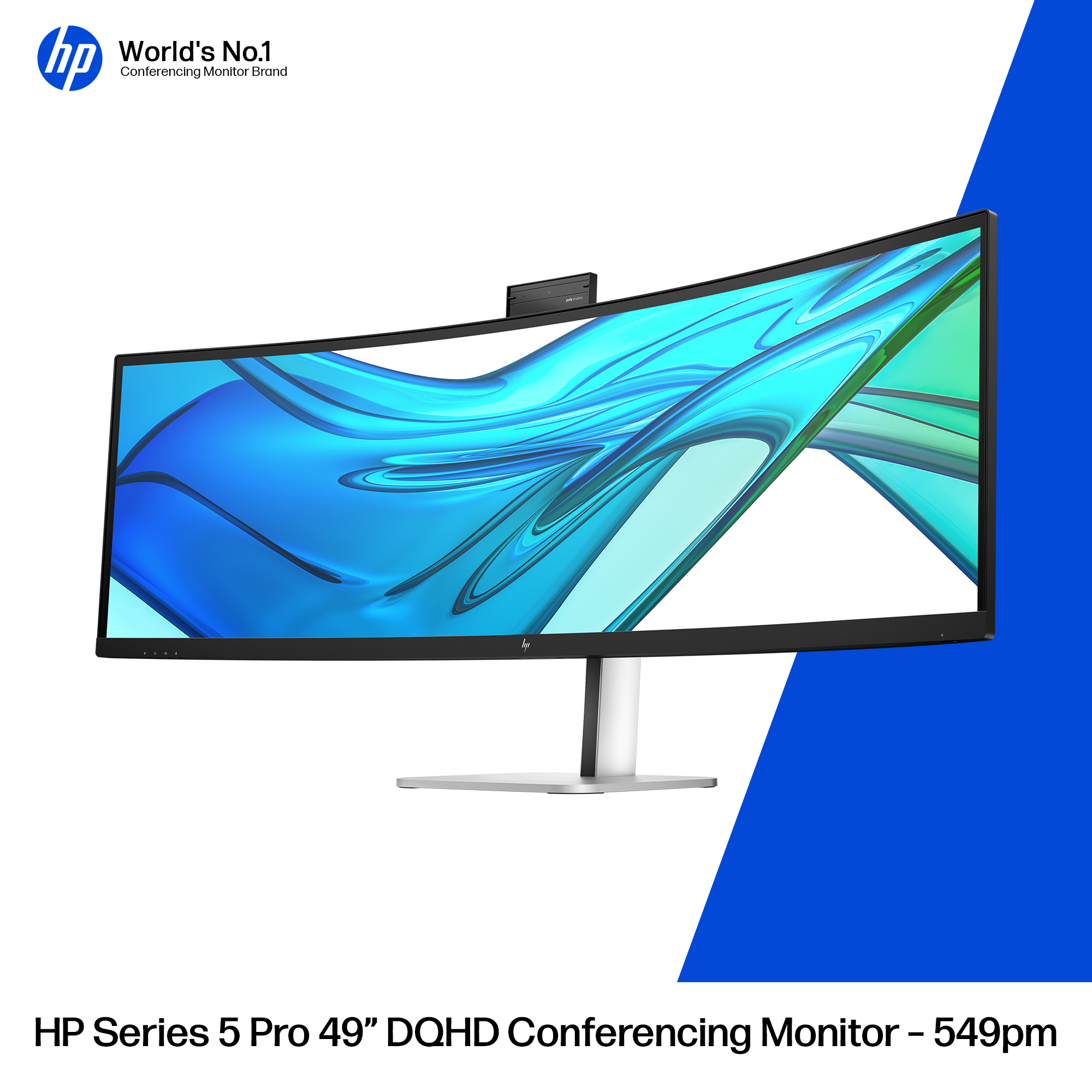 HP Series 5 Pro 49 inch DQHD Conferencing Monitor - 549pm – image 4