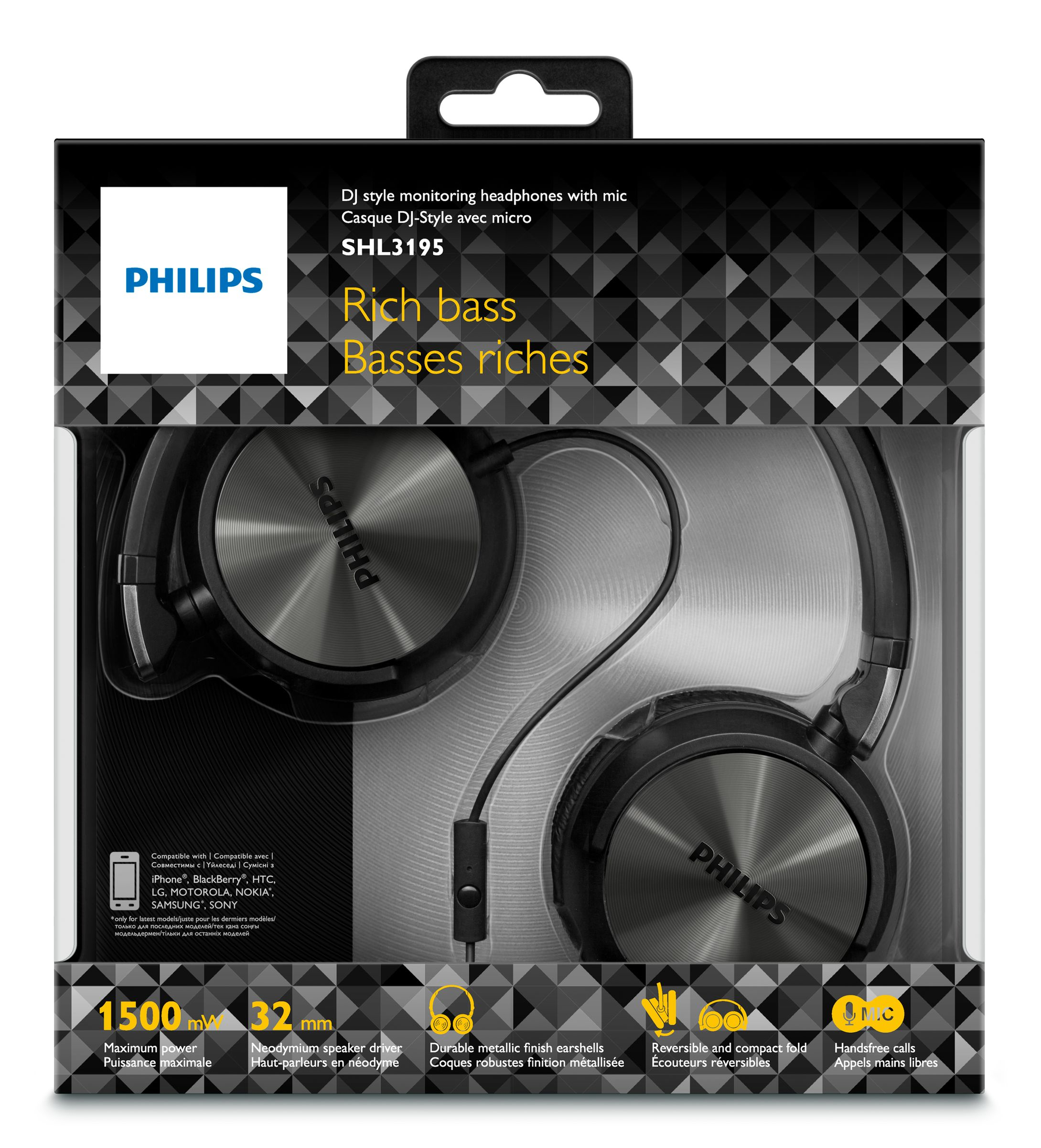 Philips SHL3195BK/94 headphones/headset Wired Head-band Black – image 2