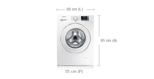 Samsung WF70F5E5W2W washing machine Front-load – image 2