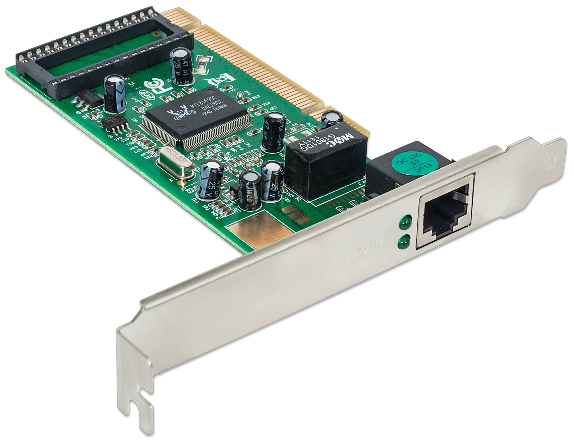 Intellinet Gigabit PCI Network Card, 32-bit 10/100/1000 Mbps Ethernet LAN, RJ45, PCI Card – image 2