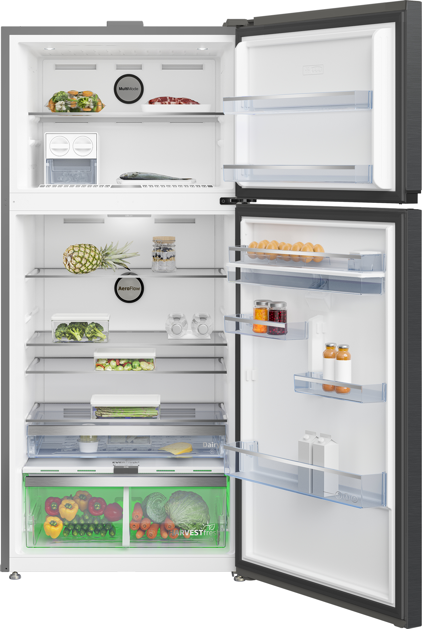 Beko RDNE650E40DZXBRN fridge-freezer Freestanding – image 3