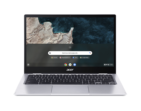 Acer Chromebook CP513-1H-S8HF Qualcomm Kryo 468 Хромбук 33,8 cm (13.3") Сенсорный экран Full HD 8 GB LPDDR4x-SDRAM 64 GB Флеш Wi-Fi 5 (802.11ac) ChromeOS Серебристый QWERTY Итальянский