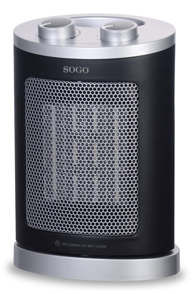 Sogo CAL-SS-18365 electric space heater Indoor Black, Silver – image 2